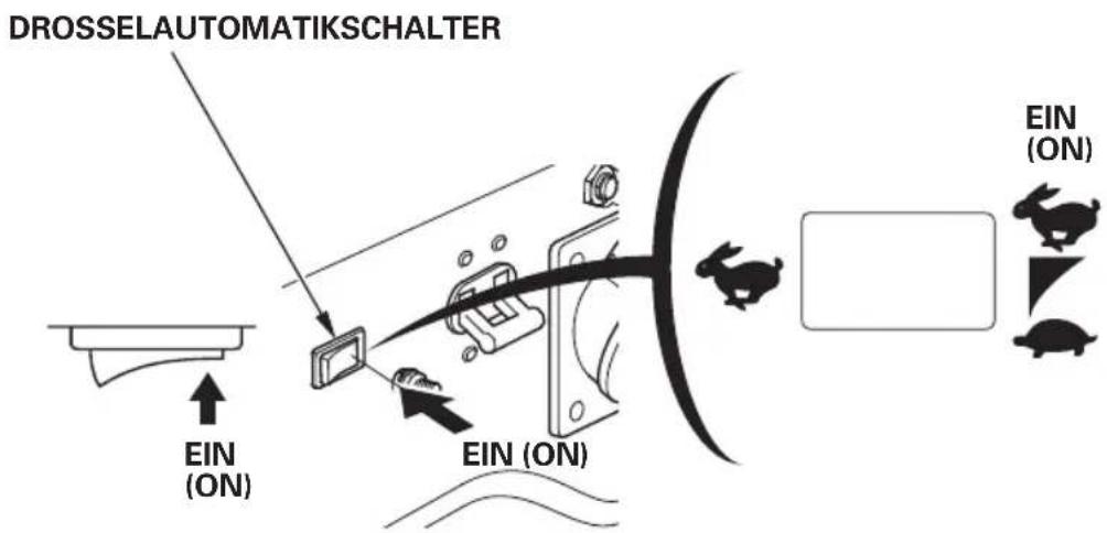 DROSSELAUTOMATIKSCHALTER EIN (ON) EIN (ON) EIN (ON) EIN (ON)