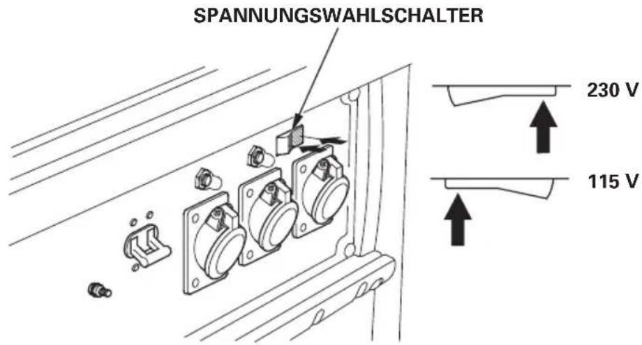 SPANNUNGSWAHLSCHALTER 230 V 115 V