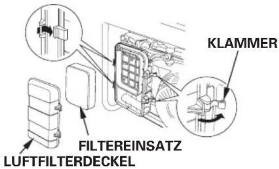 KLAMMER FILTEREINSATZ LUFTFILTERDECKEL