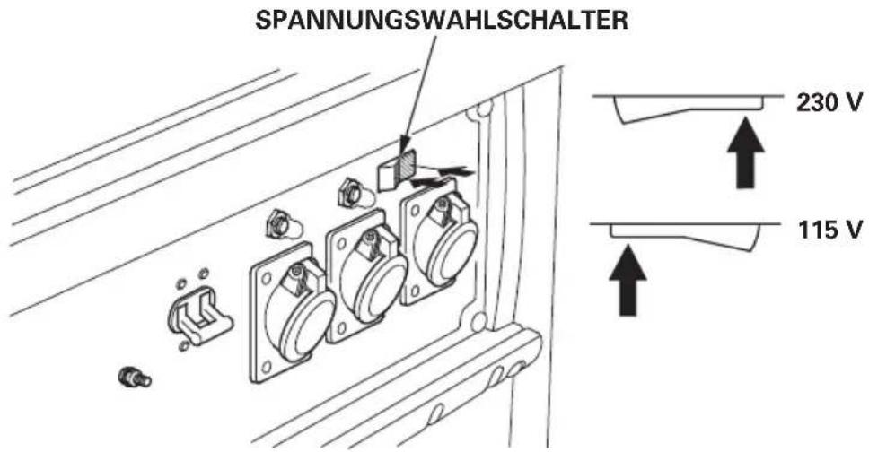 SPANNUNGSWAHLSCHALTER 230 V 115 V