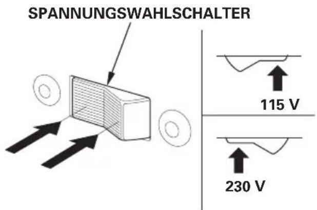 SPANNUNGSWAHLSCHALTER 115 V 230 V