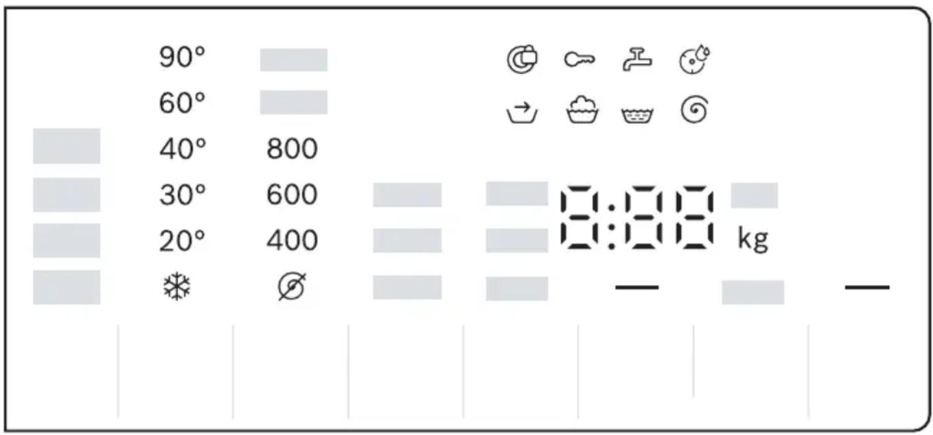 BOSCH WGG144K9GR - Οθόνη ενδείξεων - 1