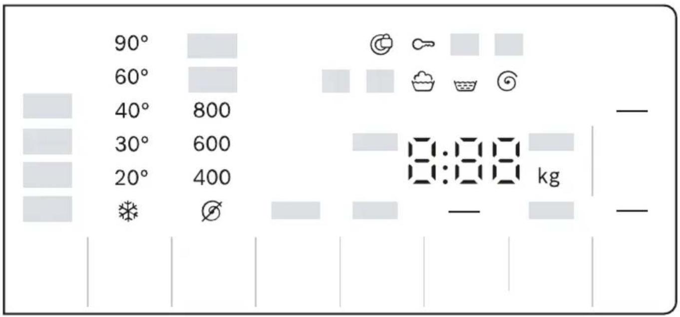 BOSCH WGG14400GR - Οθόνη ενδείξεων - 1
