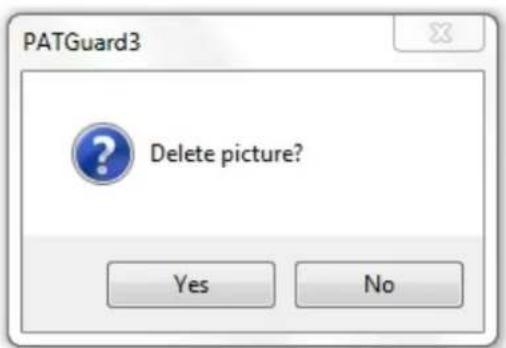 PATGuard3 Delete picture? Yes No