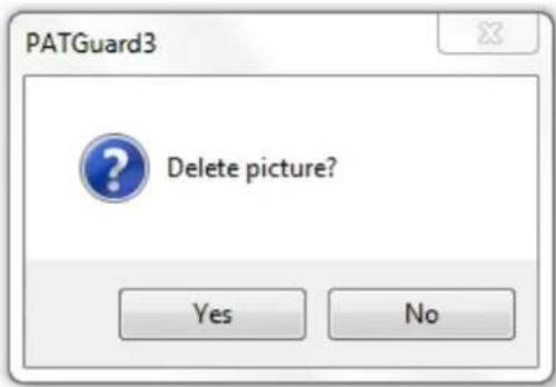 PATGuard3 Delete picture? Yes No