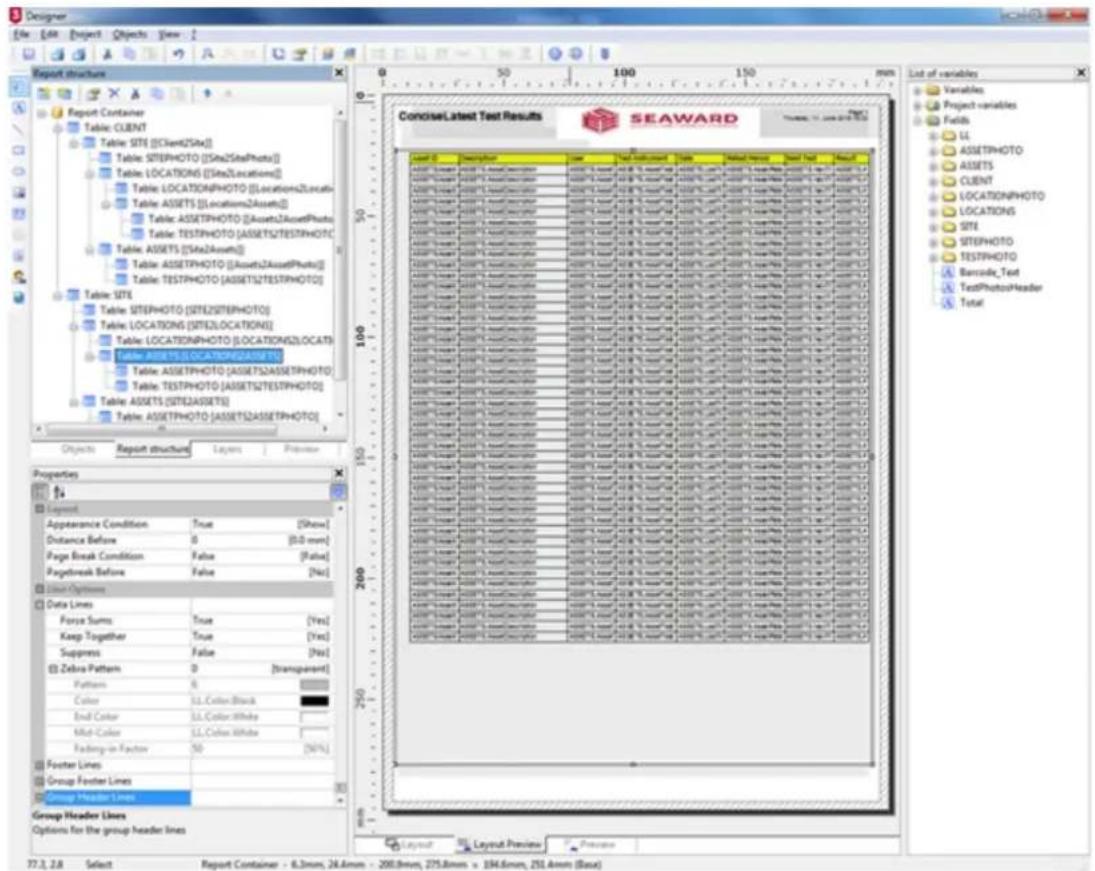 Designer File Edit Project Objects View 2 Report Structure Report Container Table: CLIENT Table: SITE [S1Chem2Site] Table: SITEXPHOTO [Site2SitePhoto] Table: LOCATIONS [Site2Locations] Table: LOCATIONPHOTO [Locations2Locality] Table: ASSETS [Location2Assets] Table: ASSETPHOTO [Assets2AssetPhoto] Table: TESTPHOTO [ASSETS2TESTPHOTO] Table: ASSETS [Site2Asset] Table: ASSETPHOTO [Assets2AssetPhoto] Table: TESTPHOTO [ASSETS2TESTPHOTO] Table: SITE Table: SITEXPHOTO [SITE2SITETHOTO] Table: LOCATIONS [SITE2LOCATIONS] Table: LOCATIONPHOTO [LOCATIONS2LOCATH] Table: ASSETS [LOCATIONSHOTO] Table: ASSETPHOTO [ASSETS2ASSETPHOTO] Table: TESTPHOTO [ASSETS2TESTPHOTO] Table: ASSETS [SITE2ASSETS] Table: ASSETPHOTO [ASSETS2ASSETPHOTO] Objects Report structured Layers Preview Properties Layout Appearance Condition True [Show] Distance Before 0 [0.0 mm] Page Break Condition False [False] Pagebreak Before False [No] Linear Options Data Lines Forsys Sums True [Yes] Keep Together True [Yes] Supports False [No] Zebra Pattern 0 [transparent] Patterns 8 Color LL,Color-Black End Color LL,Color-White Mid-Color LL,Color-White Fading-in-Factor 50 [60%] Footer Lines Group Footer Lines Group Header Lines Group Header Lines 77.3.2.8 Select Report Container - 6.3mm, 24.4mm - 200.9mm, 275.8mm x 194.6mm, 251.4mm (Base) ConciseLatest Test Results SEAWARD Object ID Description Line Test Document Table Default History Book Help Result ASSETS 0000000000000000000000000000000000000000000000000000000000000000000000000000000000000000000000000000 ASSETS 155666666666666666666666666666666666666666666666666666666666666666666666666666666666666666666666666 ASSETS 15577777777777777777777777777777777777777777777777777777777777777777 ASSETS 15588888888888888888888888888888888888888888888888888888888888888888 ASSETS 1559999999999999999999999999999999999999999999999999999999999999999999999999999999999999999999999999999 155 155 155 155 155 155 155 155 155 155 155 155 155 155 155 155 155 155 155 155 155 155 155 155 155 154 154 154 154 154 154 154 154 154 154 154 154 154 154 154 154 154 154 154 154 154 154 154 154 154 153 153 153 153 153 153 153 153 153 153 153 153 153 153 153 153 153 153 153 153 153 153 153 153 153 152 152 152 152 152 152 152 152 152 152 152 152 152 152 152 152 152 152 152 152 152 152 152 152 152 151 151 151 151 151 151 151 151 151 151 151 151 151 151 151 151 149.3.3.3.3.3.3.3.3.3.3.3.3.3.3.3.3.3.3.3.3.3.3.3.3.3.3.3.3.3.3.3.3.3.3.3.3.3.3.3.3.3.3.3.3.3.3.3.3.3.3.2.4. ASSETS 24444444444444444444444444444444444444444444444444444444444444444444444444444444444444444444444444444 22. ASSETS 22222222222222222222222222222222222222222222222222222 22. ASSETS 2222222222222222222222222222222222222 22. ASSETS 2222222222222222222222 22. ASSETS 22222222 22. ASSETS 22BAAAABAAABAAABAAABAAABAAABAAABAAABAAABAAABAAABAAABAAABAAABAAABAAABAAABAAABAAABAAABAAABAAABAAABAAABAAABAAABAAABAAABAAABAAABAAABAAABAAABAAABAAABAAABAAABAAABAAABAAABAAABAAABAAABAAABAAABAAABAAABAAABAAABAAABAAABBAA BANCADE Text TestPhotoHeader Total