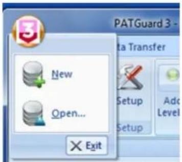PATGuard 3 - New Open... Exit Setup Setup Add Level