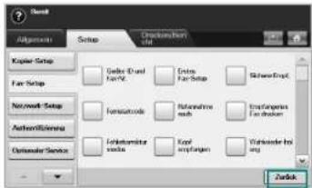 Optionen Ausrichtungen Setup Reihenfolge/Beschreibung Bearbeiten Setup kopieren Öffnen/Ende Lüfter/NC Öffnen/Ende und Lüfter/NC Sicherungskopie Fax-Setup Netzwerk-Setup Formaticcode Ratentrafoe Fandroder Authoritarian Authoritarian Service Forkenturizing vccs Kool anyfungen Workholder brg eng Zurlok