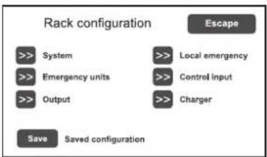 FBT VAIE 6500 - set> RACK CONFIG. Confi gurazione sistema - 1
