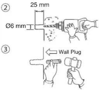 25 mm Ø6 mm Wall Plug