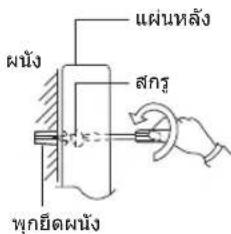 ผนัง แผ่นหลัง สกร พุกยืดผนัง