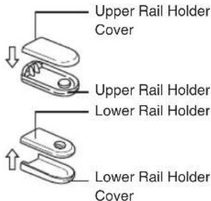 Upper Rail Holder Cover Upper Rail Holder Lower Rail Holder Lower Rail Holder Cover