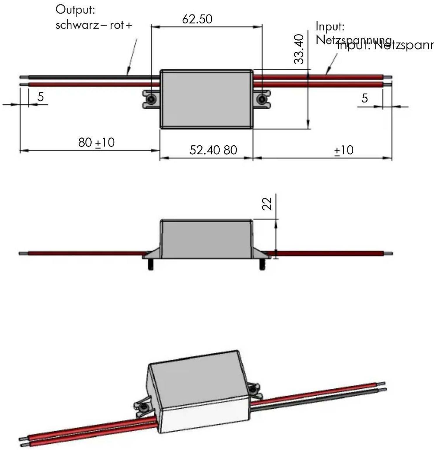 H-Tronic SP-12-401 - GehÄUSeABMeSSUnGen - 1