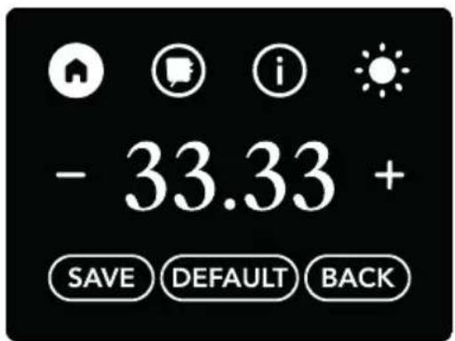 - 33.33 + SAVE DEFAULT BACK