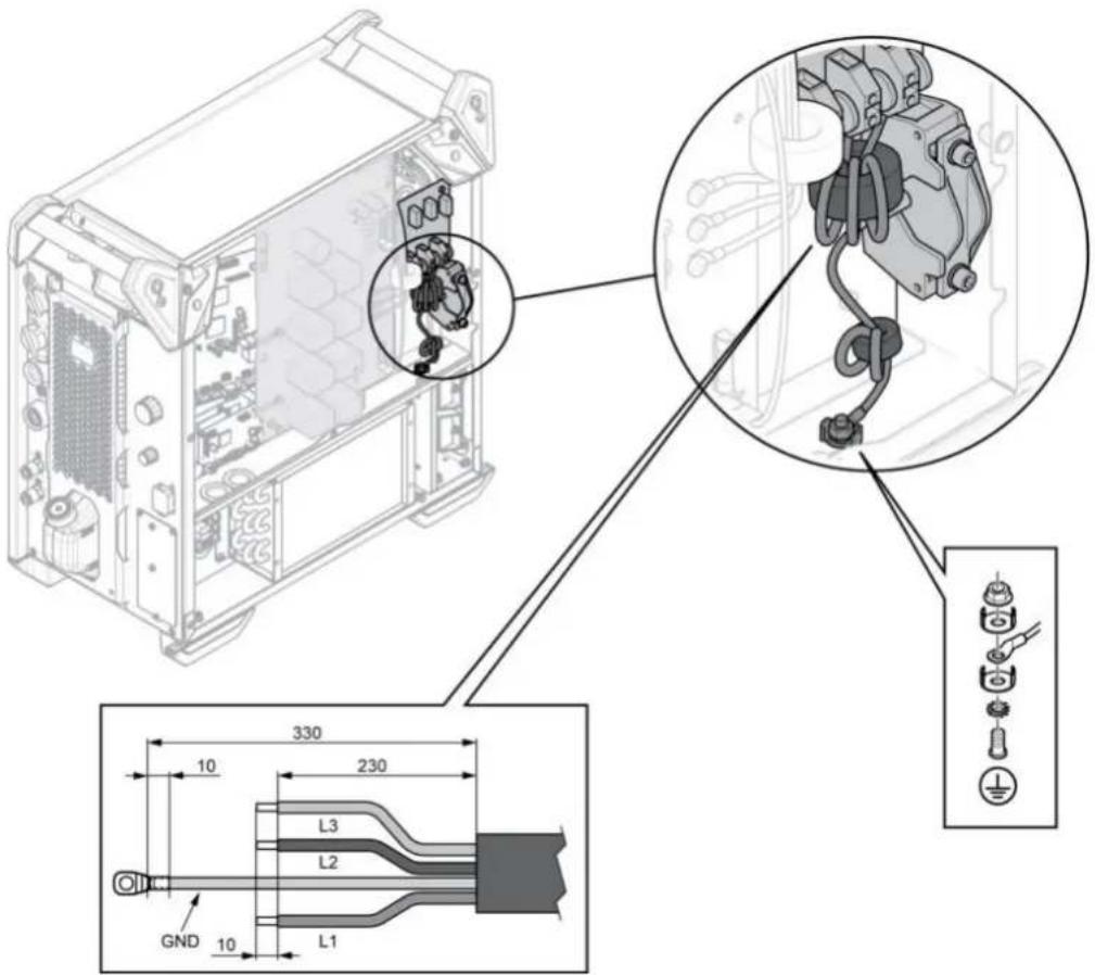 Technical diagram of a server rack with labeled components and dimensional annotations in Chinese