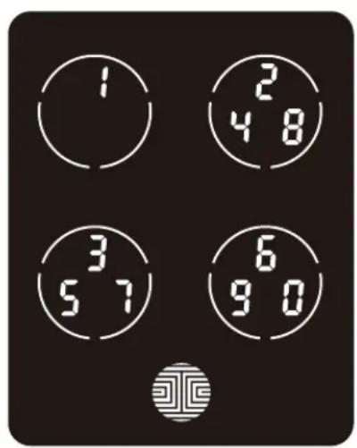 1 2 4 8 3 5 7 6 9 0