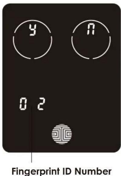 y n 0 2 Fingerprint ID Number