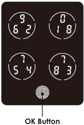9 6 2 0 1 8 7 5 4 7 8 3 OK Button