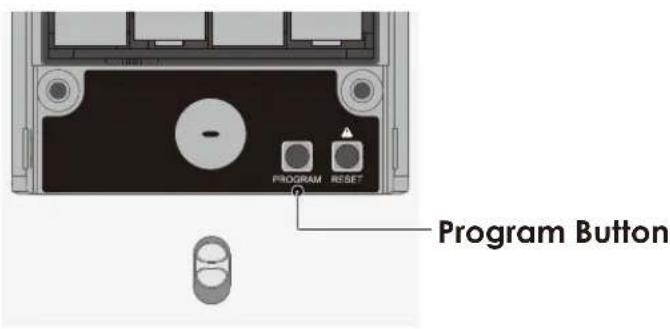 PROGRAM RESET Program Button