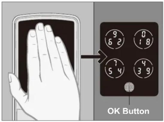 9 6 2 0 1 8 7 5 4 4 3 9 OK Button