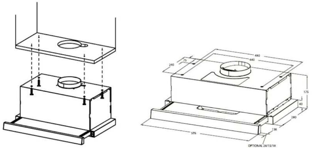 Infiniton CMPE-64ABL - Installation method 1 - 1
