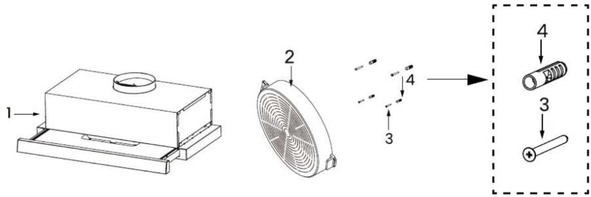 Infiniton CMPE-64ABL - Descrição das peças - 1