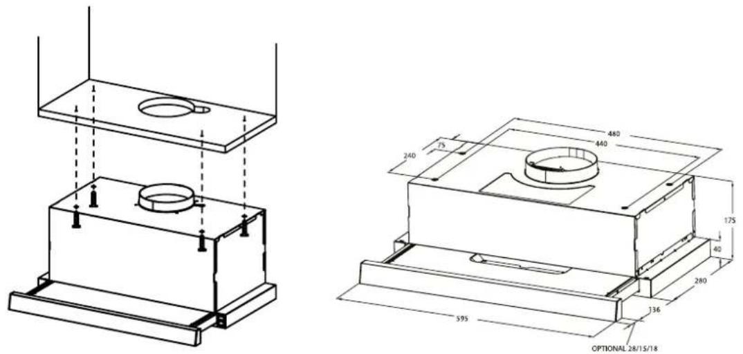 Infiniton CMPE-64ABL - Método de instalação 1 - 1