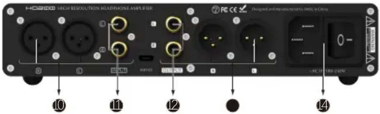 HOSO HIGH RESOLUTION HEADPHONEAMPLIFIER FC CE Designed and manufactured by AWC in China -AC 15 100V/24W 10 11 12 14
