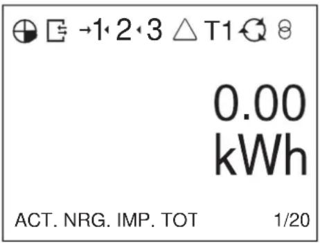 0.00 kWh ACT. NRG. IMP. TOT 1/20