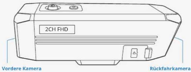 2CH FHD Vordere Kamera Rückfahrkamera