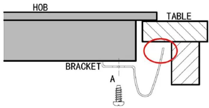 HOB TABLE BRACKET A