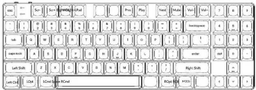 Keychron K13 Max - 按键布局 - 1
