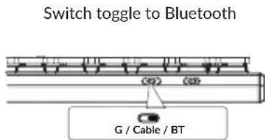 Switch toggle to Bluetooth (40) (60) G / Cable / BT