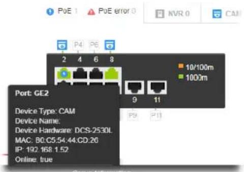 Draytek VigorSwitch G2100 - III-1-1 Status - 2