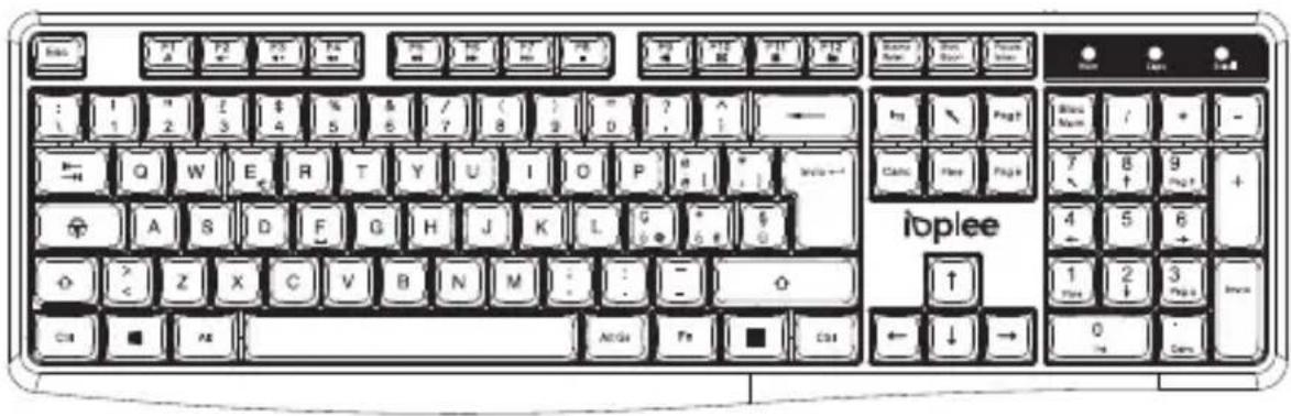 IOPLEE IOPEXTKEYB292G - Descrizione dell'apparecchio - 1
