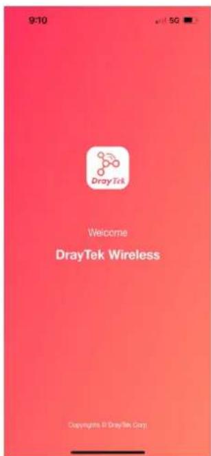 9:10 DrayTek Welcome DrayTek Wireless Copyrights & DrayTek Corp