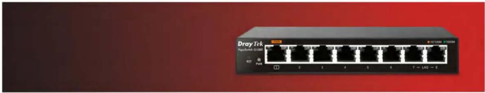 Draytek VigorSwitch G1080 - Smart Lite Gigabit Switch - 2