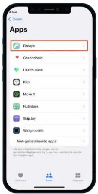 Delen Apps Fitdays Gezondheid Health Mate Klok Move X Nutridays SkipJoy Widgetsmith Niet-geinstalleerde apps Ae apps transderning vragen om je gezondheidgeswarna bij te werken, winder je kan je uit hetjeerget.