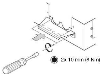 2x 10 mm (8 Nm)