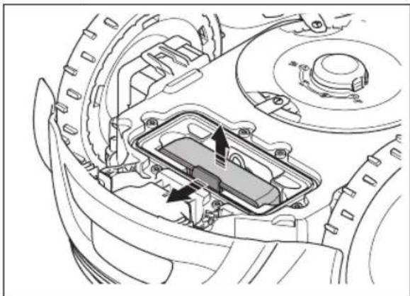 FLYMO UltraLife 1200 - To remove and install the battery - 4