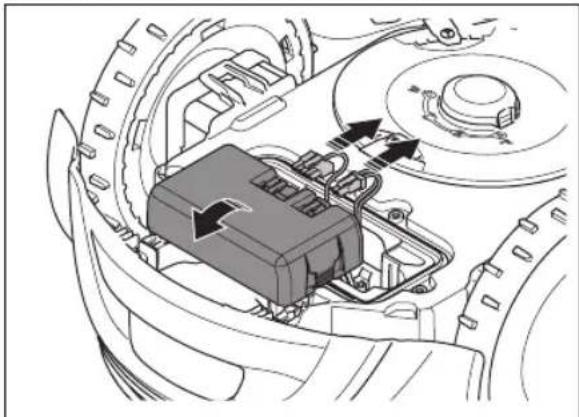 FLYMO UltraLife 1200 - To remove and install the battery - 5