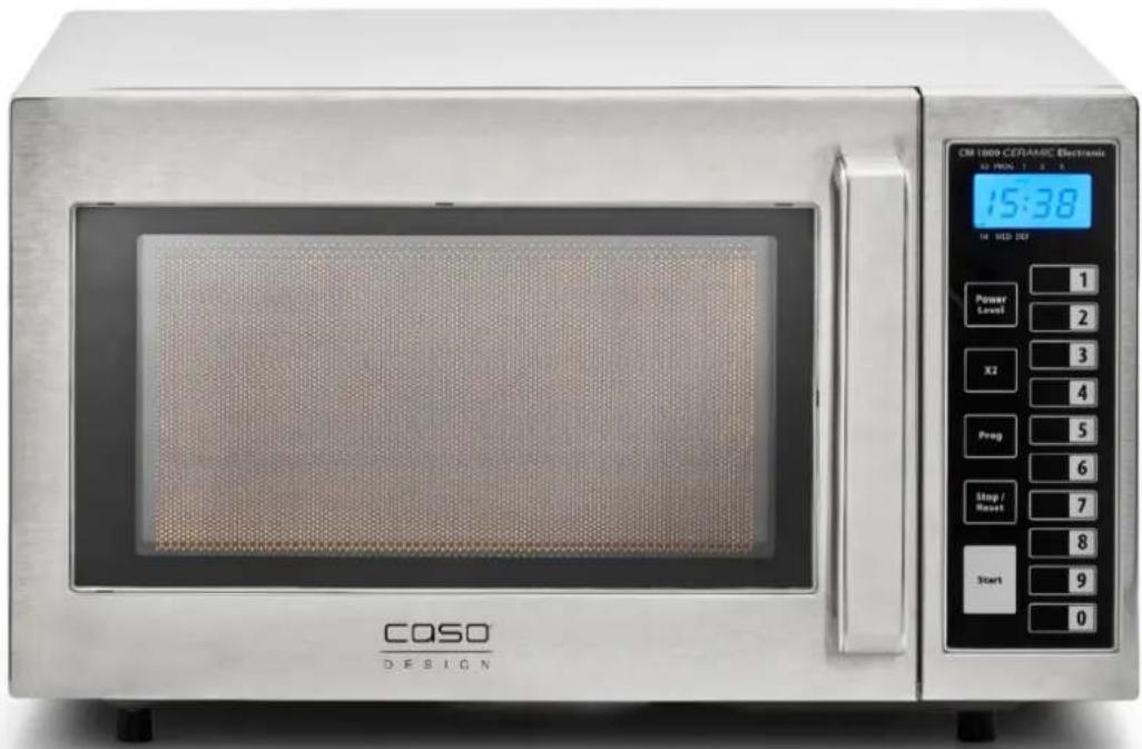COSO D.ESIGN CM 1000 CERAMIC ELECTRANT SU PROG 7 4 8 15:38 IN USD IN Power Level 1 X2 2 Prog 3 Stop / Reset 4 Start 5 6 7 8 9 0