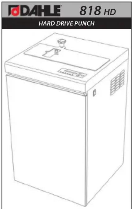 DAHLE 818 HD HARD DRIVE PUNCH