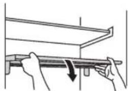 MITSUBISHI MR-EX574X - Shelf removal - 4