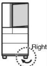 MITSUBISHI MR-EX574X - - Adjusting a tilted door or unevenness - 1