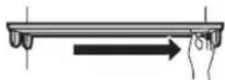 MITSUBISHI MR-EX574X - Shelf removal - 1