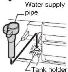 Water supply pipe Tank holder