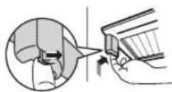 MITSUBISHI MR-EX574X - Shelf removal - 3