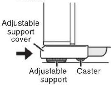 Adjustable support cover Adjustable support Caster