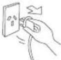 MITSUBISHI MR-EX574X - Remove the power plug before cleaning. - 1